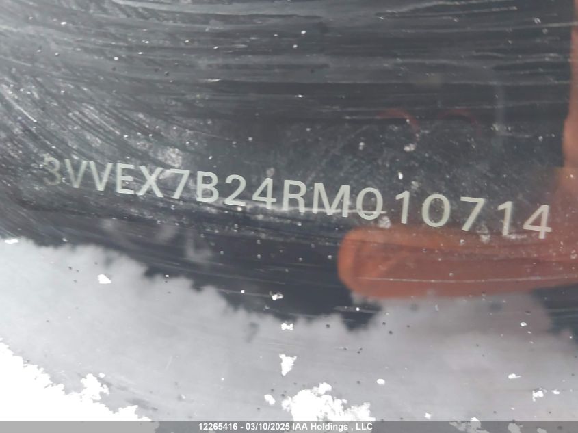 2024 Volkswagen Taos VIN: 3VVEX7B24RM010714 Lot: 12265416