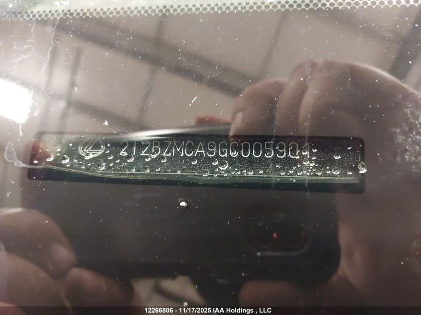 2016 Lexus Rx 350 VIN: 2T2BZMCA9GC005901 Lot: 12266806