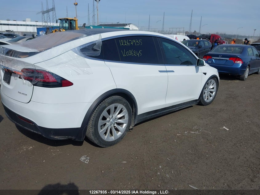 2016 Tesla Model x 60d/70d/75d/90d White Lot 111012267935 Vin 5YJXCDE20GF026245