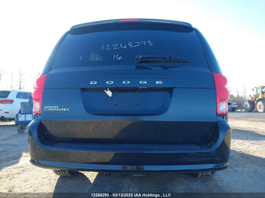 2016 Dodge Grand Caravan Se/Sxt VIN: 2C4RDGBG5GR366308 Lot: 12268293