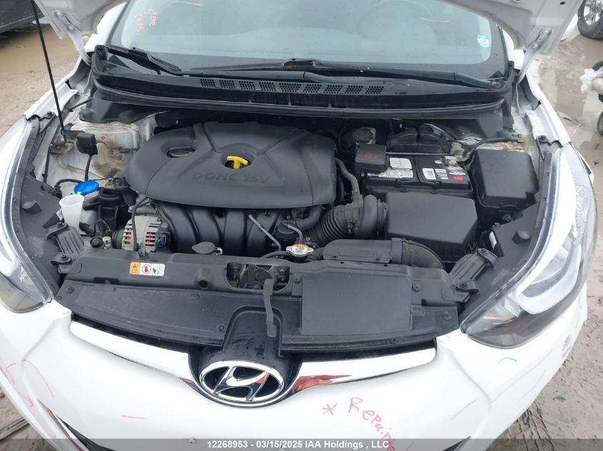 2014 Hyundai Elantra Gls VIN: 5NPDH4AE5EH530387 Lot: 12268953