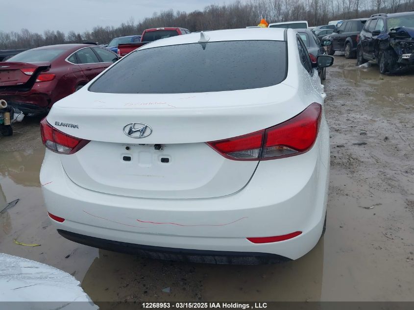 2014 Hyundai Elantra Gls VIN: 5NPDH4AE5EH530387 Lot: 12268953