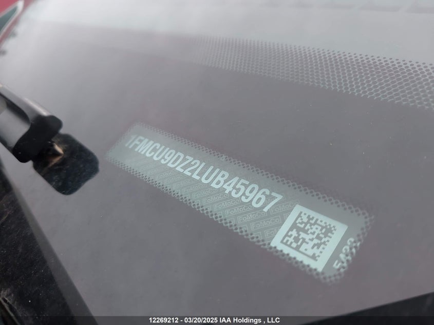1FMCU9DZ2LUB45967 2020 FORD ESCAPE photo no. 17