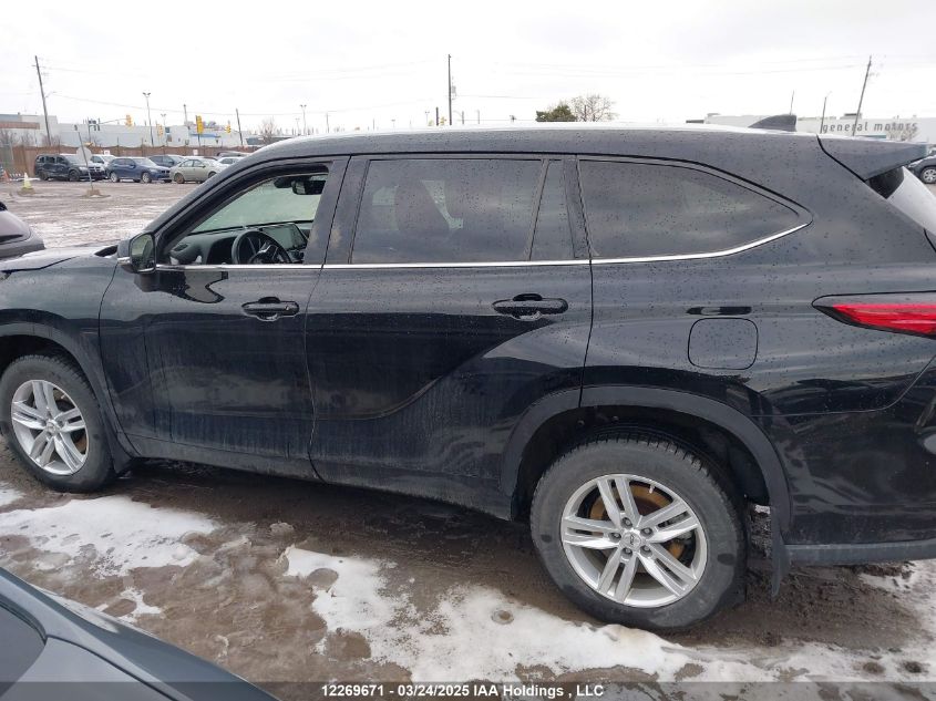 2022 Toyota Highlander Xle VIN: 5TDGZRBHXNS180359 Lot: 12269671