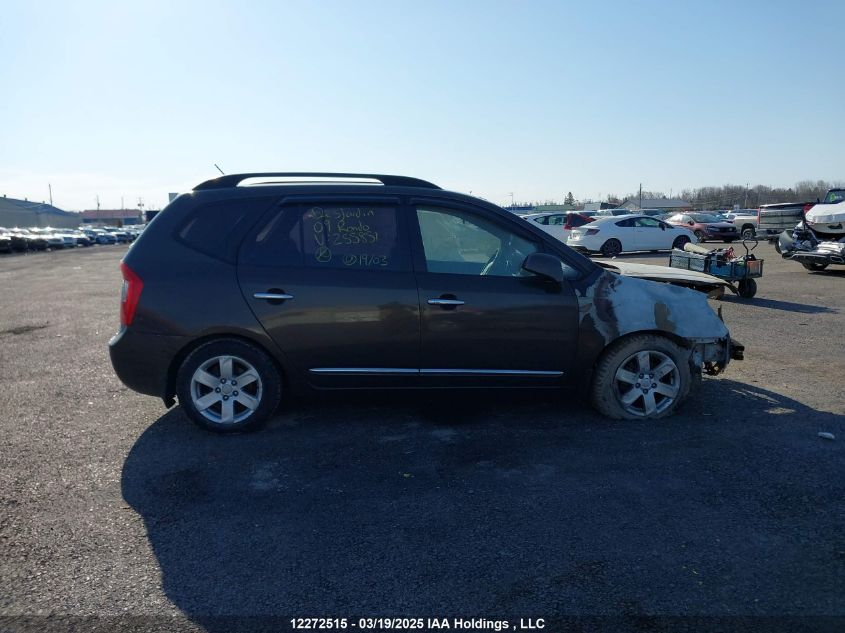 2009 Kia Rondo Lx/Ex VIN: KNAFG528797255851 Lot: 12272515