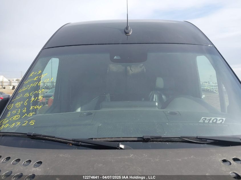 2022 Mercedes-Benz Sprinter 2500 VIN: W1Y4ECVY6NP486715 Lot: 12274641