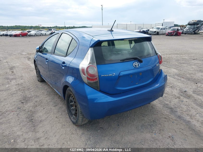 Vin: jtdkdtb36d1043229, lot: 2641774, toyota prius c technology 20133