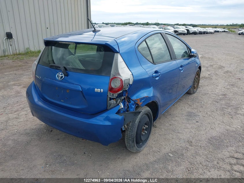 Vin: jtdkdtb36d1043229, lot: 2641774, toyota prius c technology 20134