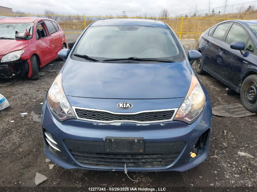 2016 Kia Rio Ex/Ex+ W/Sunroof/Lx/Lx+/Lx+ Eco/Sx VIN: KNADN5A37G6721204 Lot: 12277243