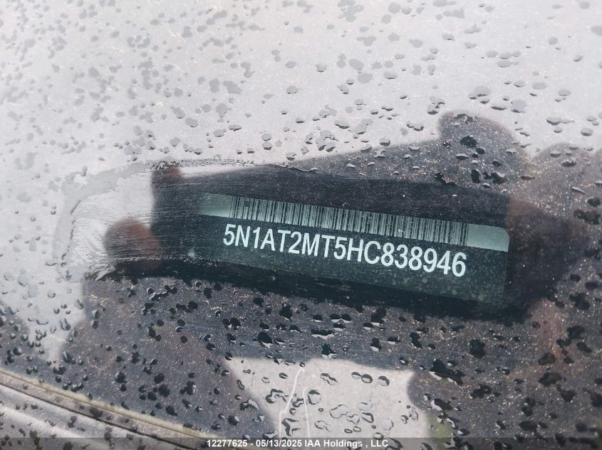 2017 Nissan Rogue VIN: 5N1AT2MT5HC838946 Lot: 12277625