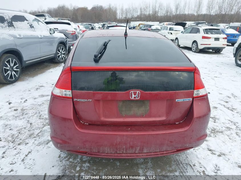 2010 Honda Insight Ex VIN: JHMZE2H79AS801732 Lot: 12278448