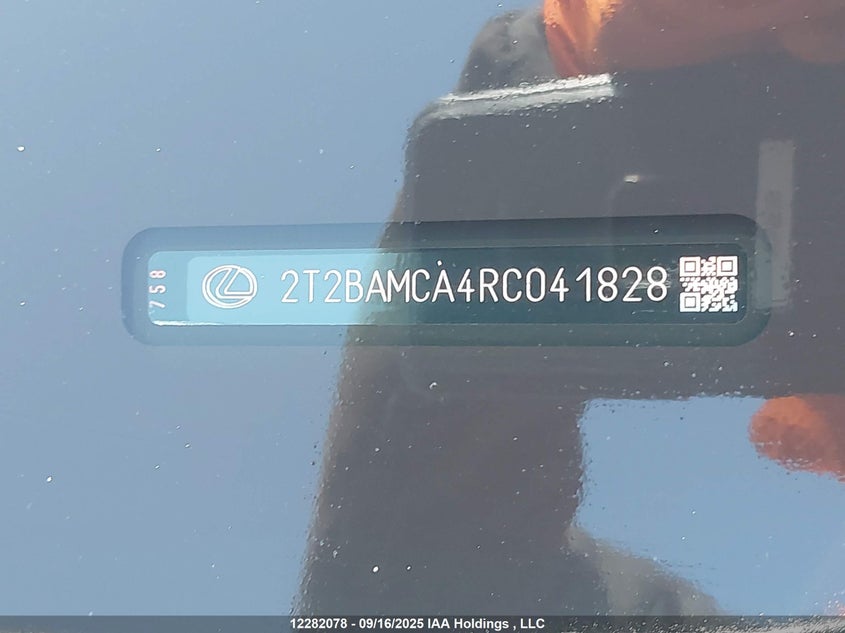 2024 Lexus Rx 350 Base/350 Premium/350 Premium Plus/350 Luxury/350 F Sport VIN: 2T2BAMCA4RC041828 Lot: 12282078
