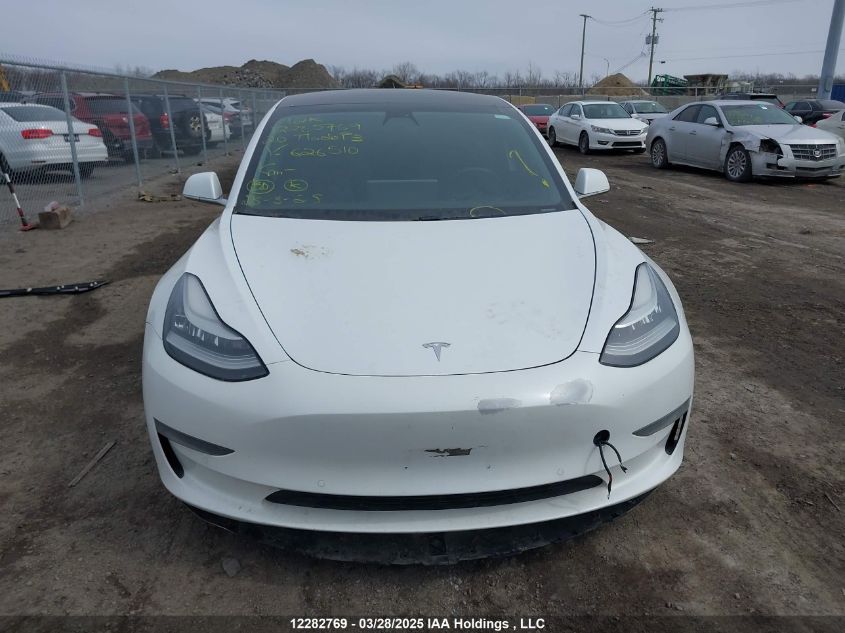 2020 Tesla Model 3 VIN: 5YJ3E1EB0LF626510 Lot: 12282769
