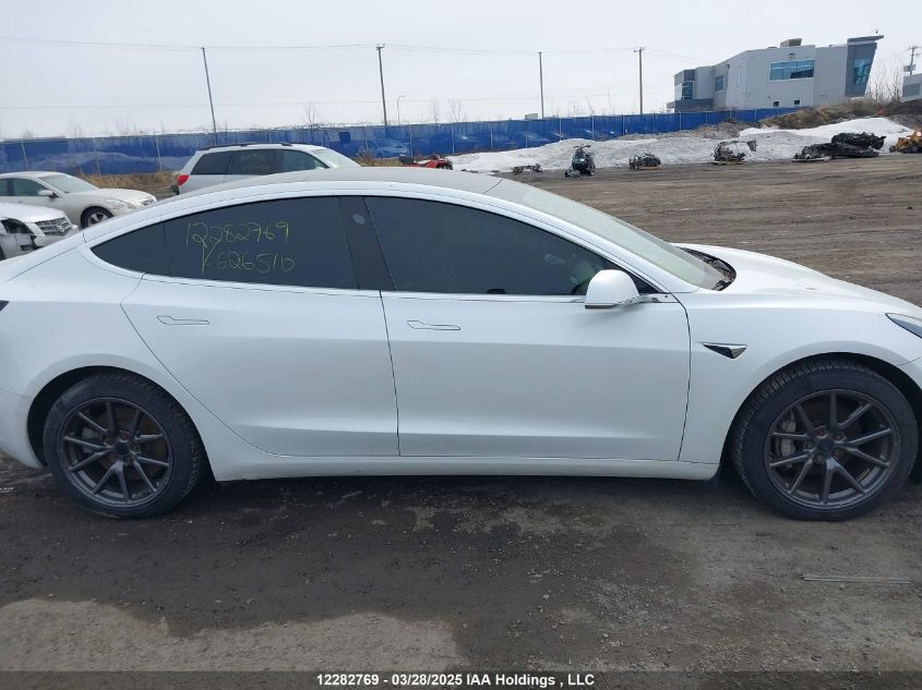 2020 Tesla Model 3 VIN: 5YJ3E1EB0LF626510 Lot: 12282769