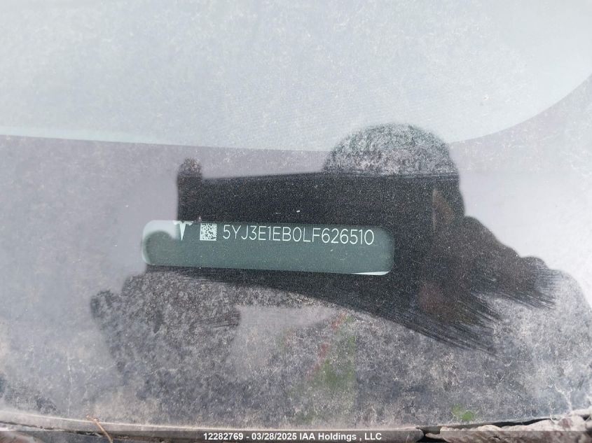 2020 Tesla Model 3 VIN: 5YJ3E1EB0LF626510 Lot: 12282769