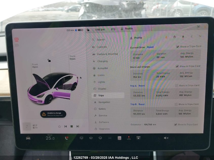 2020 Tesla Model 3 VIN: 5YJ3E1EB0LF626510 Lot: 12282769