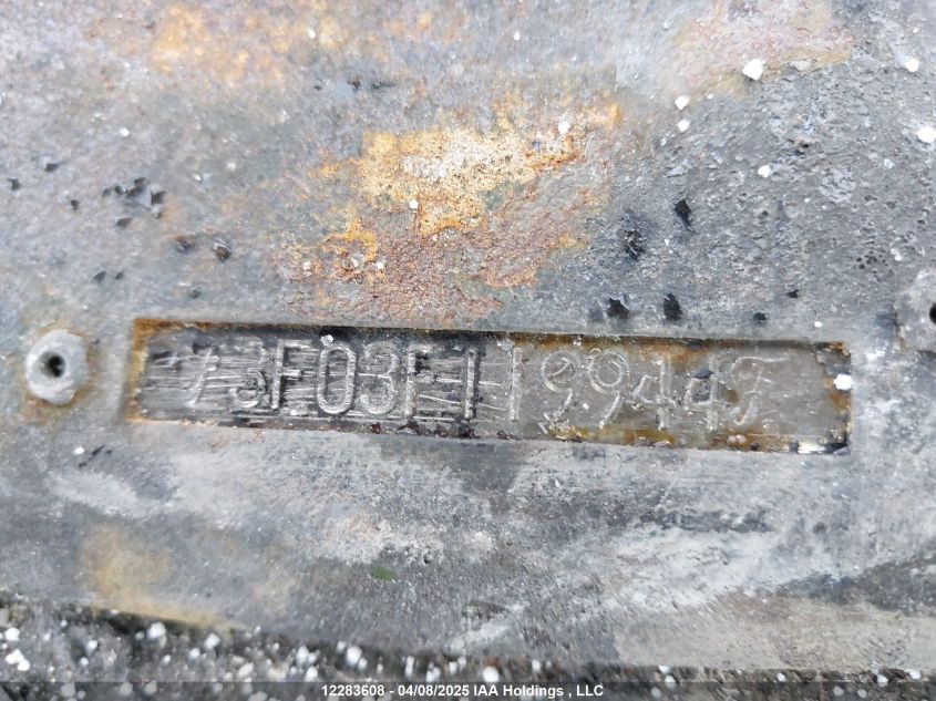 1973 Ford Mustang VIN: 3F03F119944 Lot: 12283608