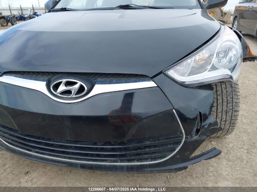 2017 Hyundai Veloster VIN: KMHTC6AD0HU318757 Lot: 12286607