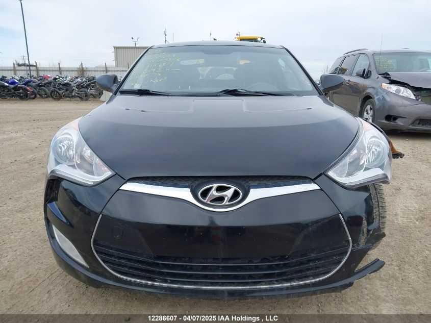 2017 Hyundai Veloster VIN: KMHTC6AD0HU318757 Lot: 12286607