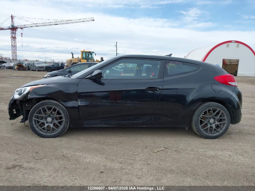 2017 Hyundai Veloster VIN: KMHTC6AD0HU318757 Lot: 12286607