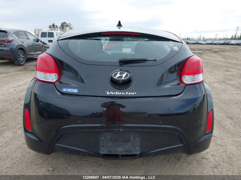 2017 Hyundai Veloster VIN: KMHTC6AD0HU318757 Lot: 12286607