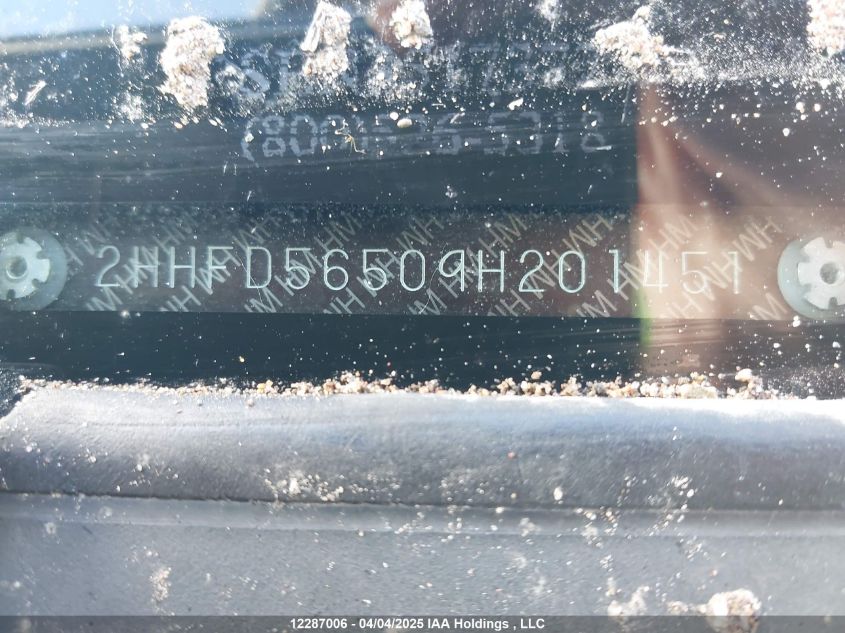 2009 Acura Csx VIN: 2HHFD56509H201451 Lot: 12287006