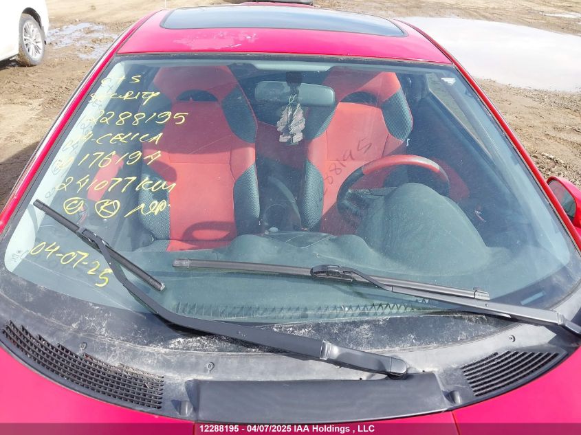 2004 Toyota Celica Gt VIN: JTDDR32T940176194 Lot: 12288195