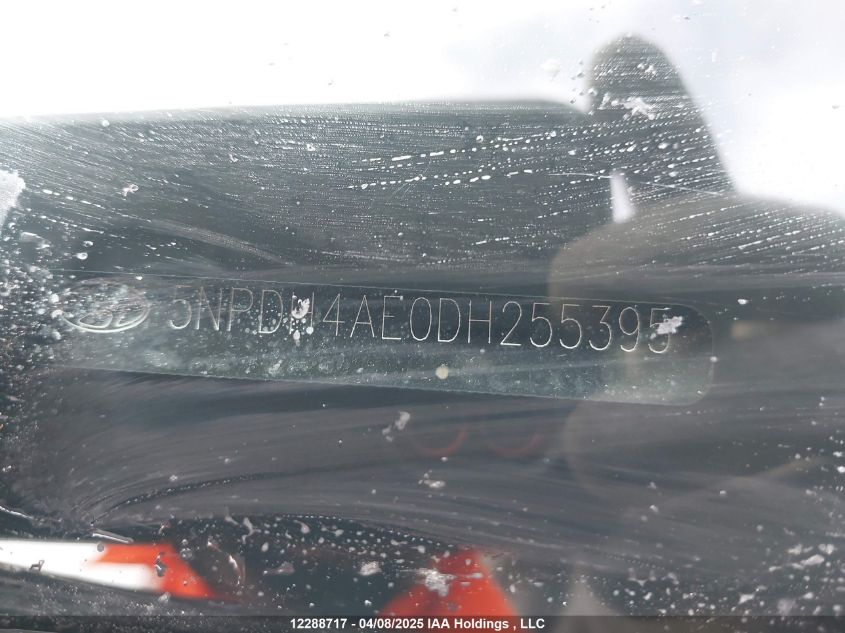 2013 Hyundai Elantra Gls VIN: 5NPDH4AE0DH255395 Lot: 12288717