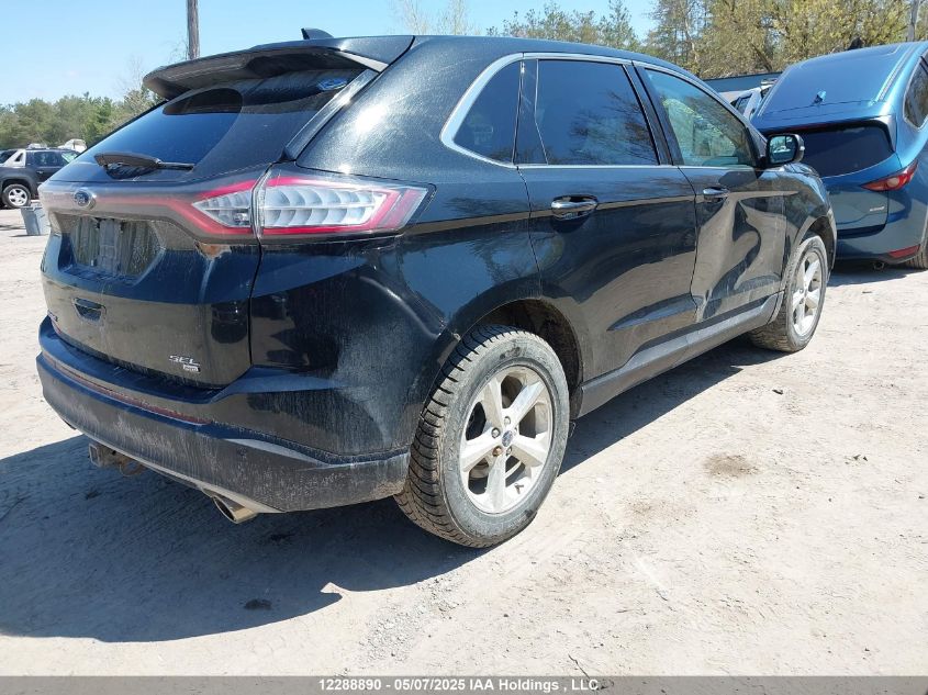 2015 Ford Edge Sel VIN: 2FMTK4J80FBB18278 Lot: 12288890