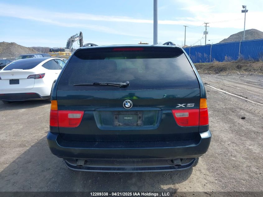 2002 BMW X5 3.0I VIN: 5UXFA53522LV72280 Lot: 12289338