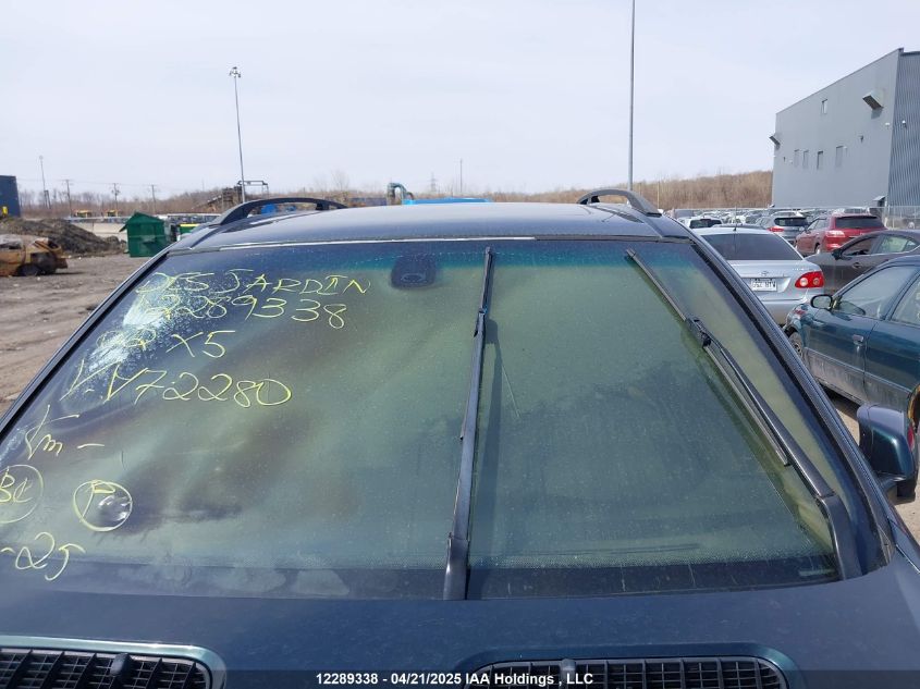 2002 BMW X5 3.0I VIN: 5UXFA53522LV72280 Lot: 12289338