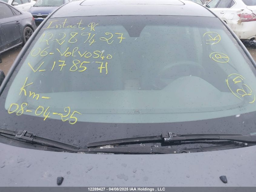 2006 Volvo S40 VIN: YV1MS382662178571 Lot: 12289427