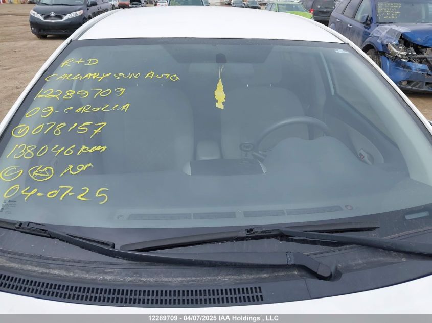 2009 Toyota Corolla Le VIN: 2T1BU40EX9C078157 Lot: 12289709