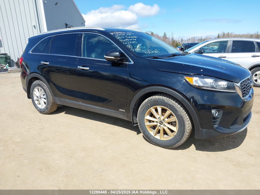 5XYPHDA33KG594474 2019 Kia Sorento 2.4L Ex auction photo 1