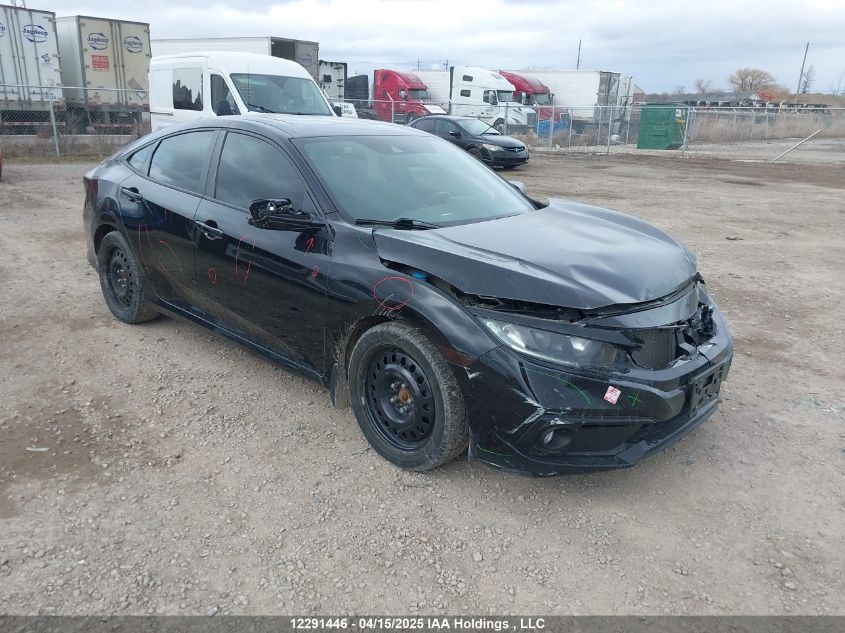 2019 Honda Civic Sport VIN: 2HGFC2F8XKH020220 Lot: 12291446