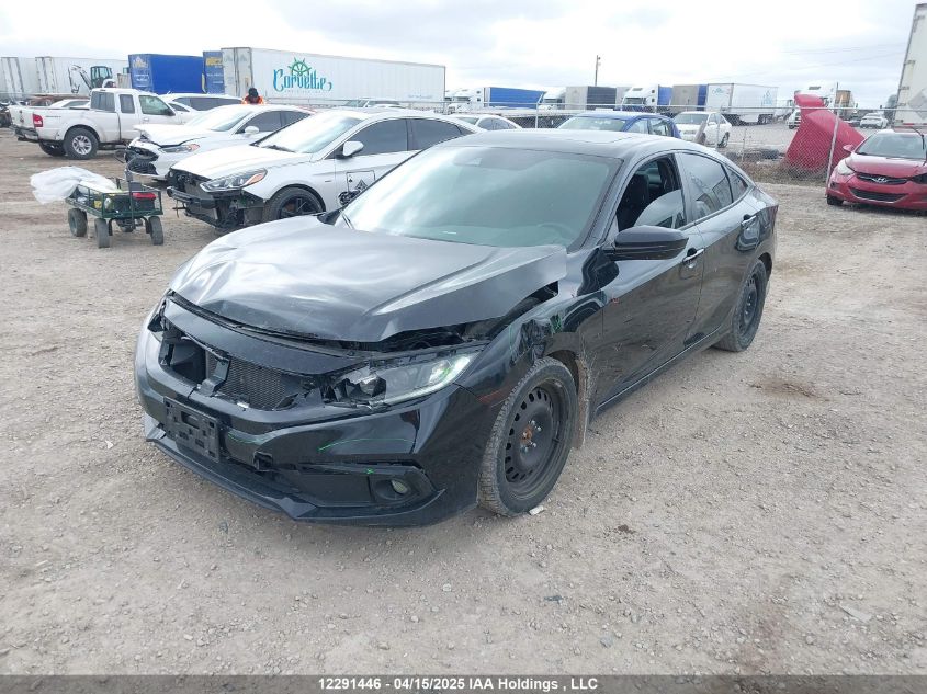 2019 Honda Civic Sport VIN: 2HGFC2F8XKH020220 Lot: 12291446