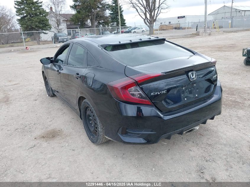 2019 Honda Civic Sport VIN: 2HGFC2F8XKH020220 Lot: 12291446