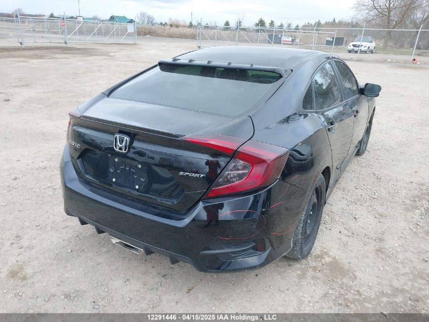 2019 Honda Civic Sport VIN: 2HGFC2F8XKH020220 Lot: 12291446