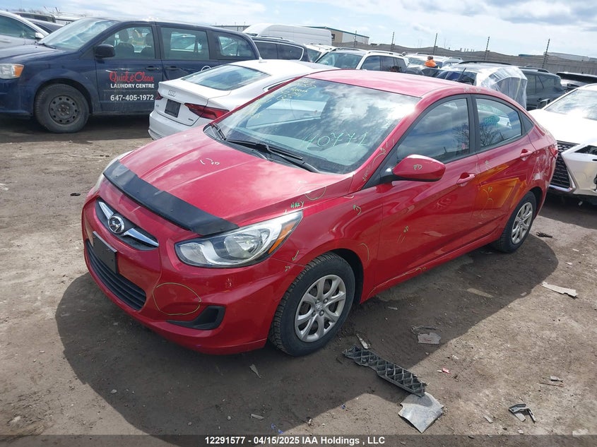 Vin: kmhct4ae6du517254, lot: 2660441, hyundai accent 20132