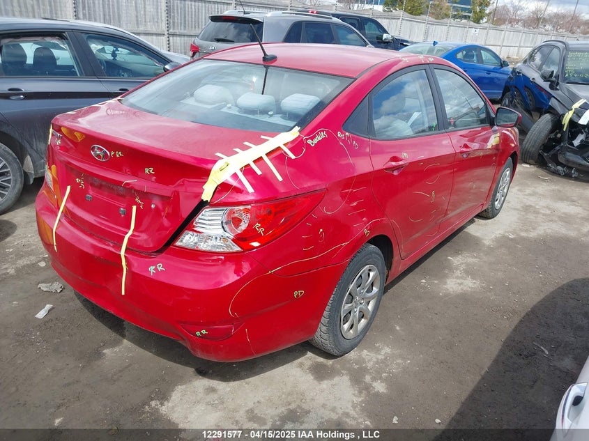 Vin: kmhct4ae6du517254, lot: 2660441, hyundai accent 20134