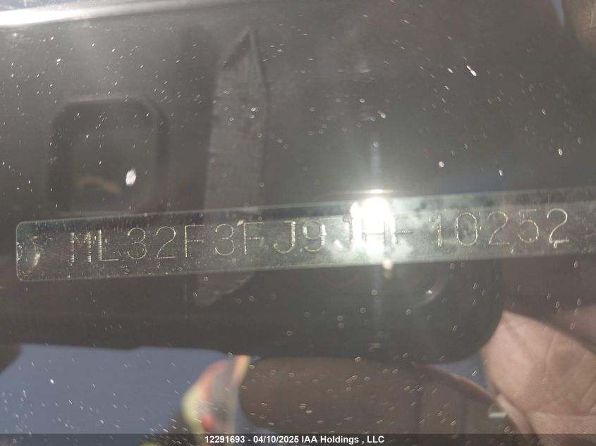 2018 Mitsubishi Mirage G4 Es VIN: ML32F3FJ9JHF10252 Lot: 12291693