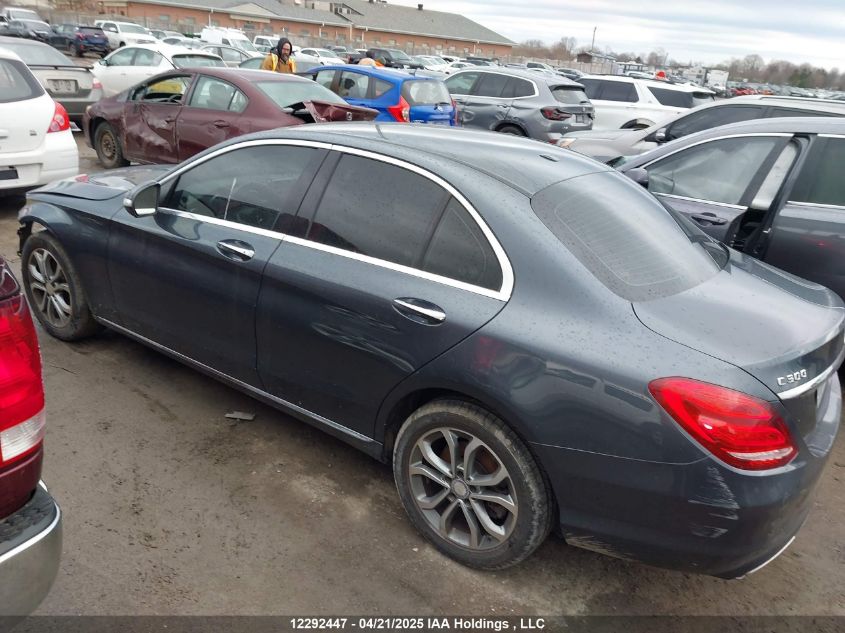 2015 Mercedes-Benz C 300 4Matic VIN: 55SWF4KB8FU001517 Lot: 12292447