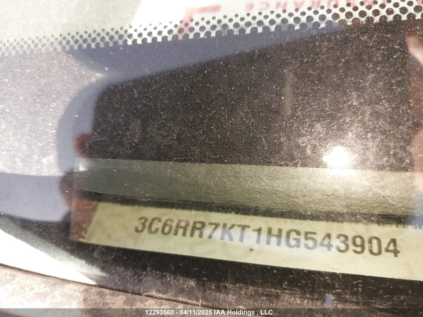 3C6RR7KT1HG543904 2017 Ram 1500 5.7 St Red