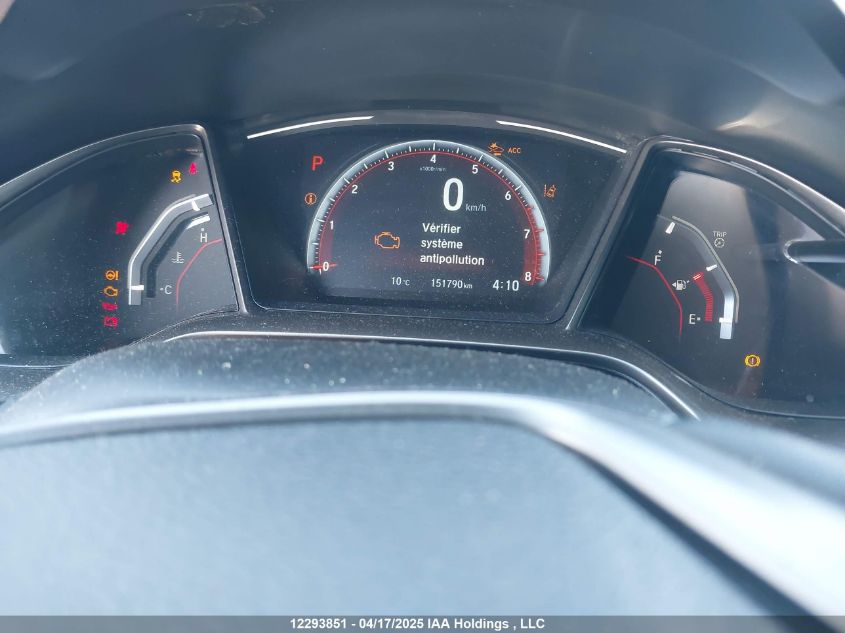 2019 Honda Civic Hatchback VIN: SHHFK7H49KU301244 Lot: 12293851