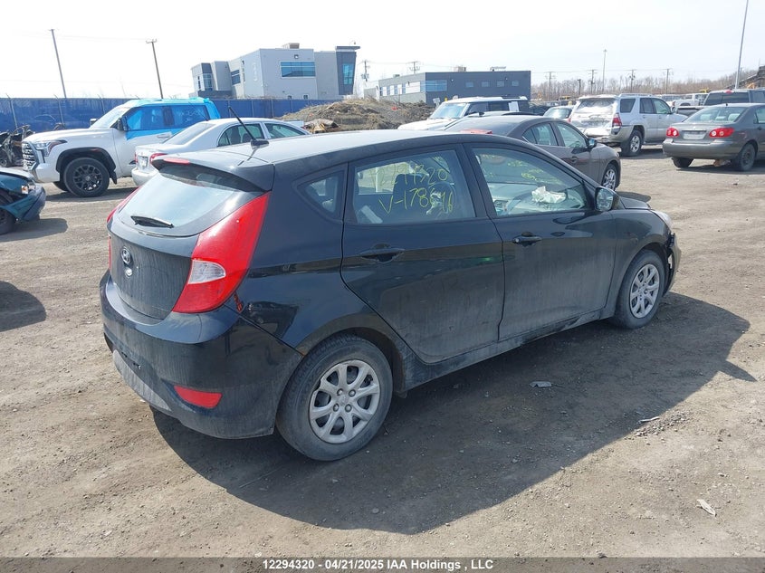 Vin: kmhct5ae4eu178646, lot: 2663484, hyundai accent gls/gs 20144