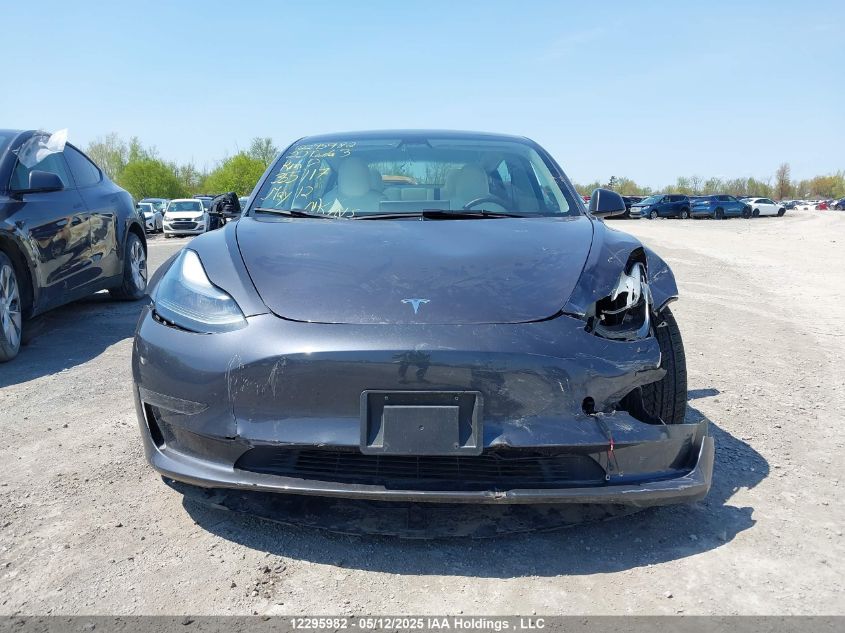 2022 Tesla Model 3 VIN: 5YJ3E1EA9NF355117 Lot: 12295982