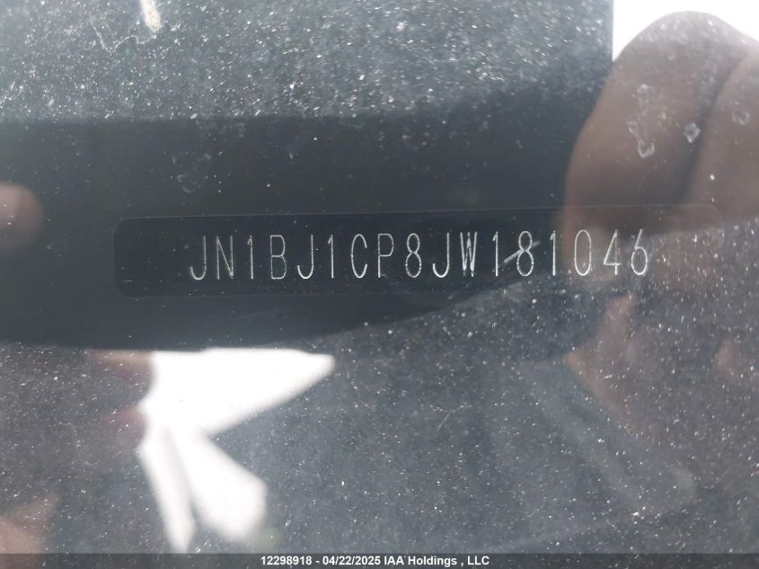 2018 Nissan Qashqai VIN: JN1BJ1CP8JW181046 Lot: 12298918