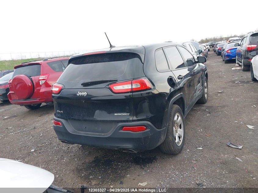 Vin: 1c4pjmas8fw696809, lot: 2673386, jeep cherokee 20154
