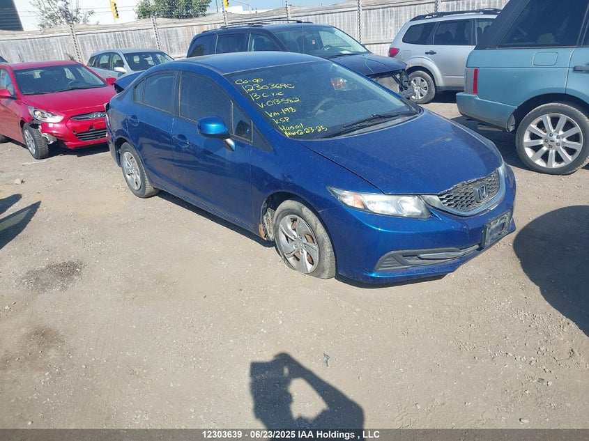 2HGFB2F45DH013582 2013 Honda Civic Lx auction photo 1