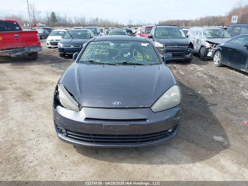 2008 Hyundai Tiburon Gs VIN: KMHHM65D98U287652 Lot: 12274138X